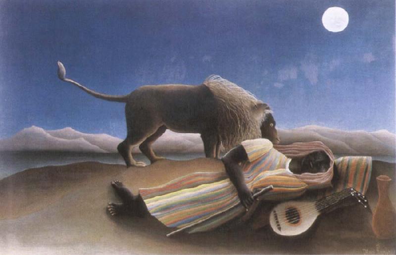 Henri Rousseau The Sleeping Gypsy oil painting image
